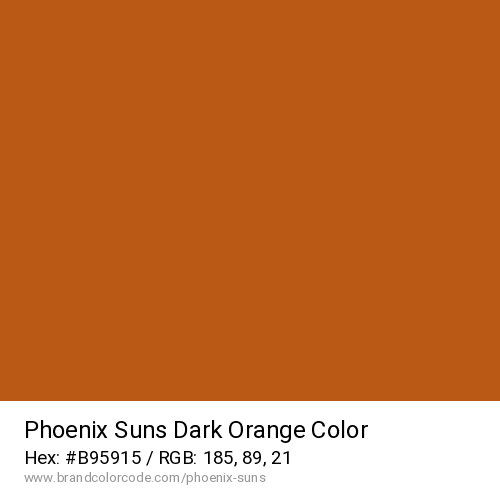 Phoenix Suns's Dark Orange color solid image preview
