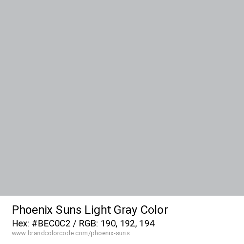 Phoenix Suns's Light Gray color solid image preview