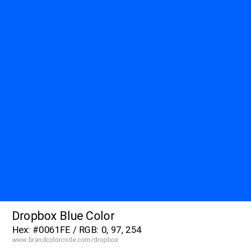 Dropbox's Blue color solid image preview