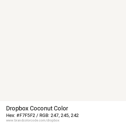 Dropbox's Coconut color solid image preview