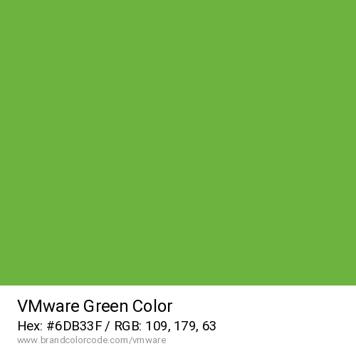 VMware's Green color solid image preview