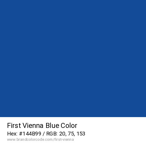 First Vienna's Blue color solid image preview