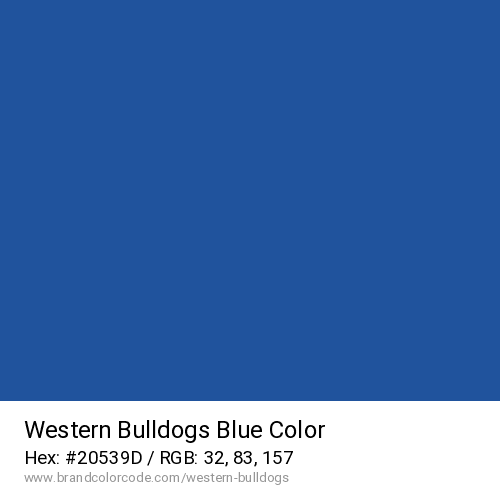 Western Bulldogs's Blue color solid image preview