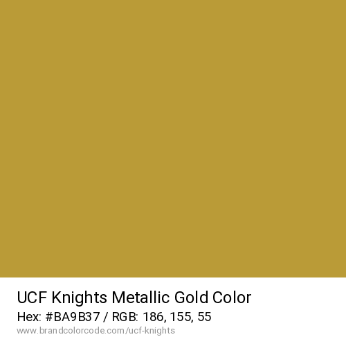 UCF Knights's Metallic Gold color solid image preview