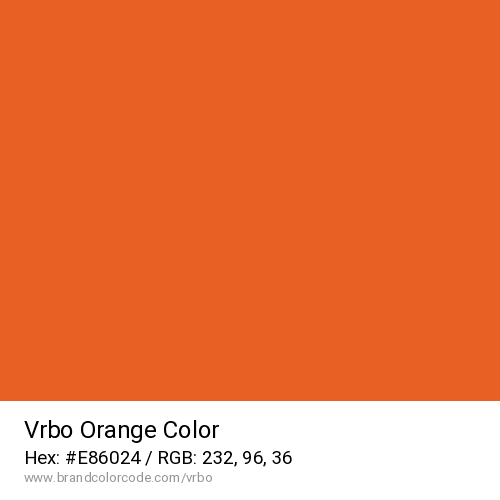 Vrbo's Orange color solid image preview
