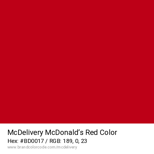 McDelivery's McDonald’s Red color solid image preview