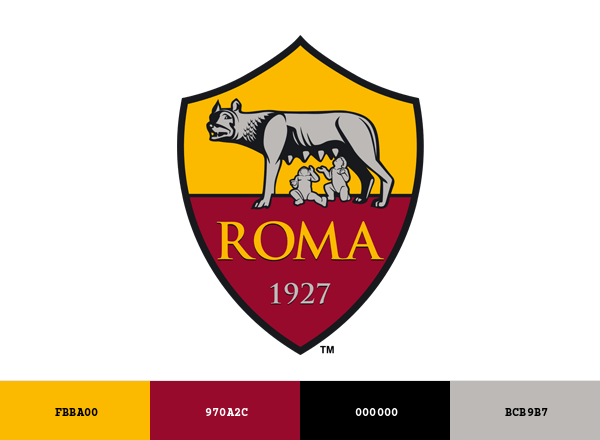 A.S. Roma Brand & Logo Color Palette