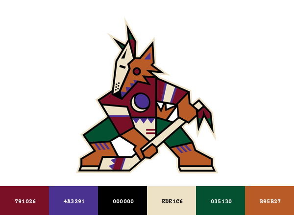Arizona Coyotes Brand & Logo Color Palette