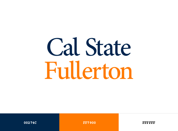 California State University, Fullerton (CSUF) Brand & Logo Color Palette
