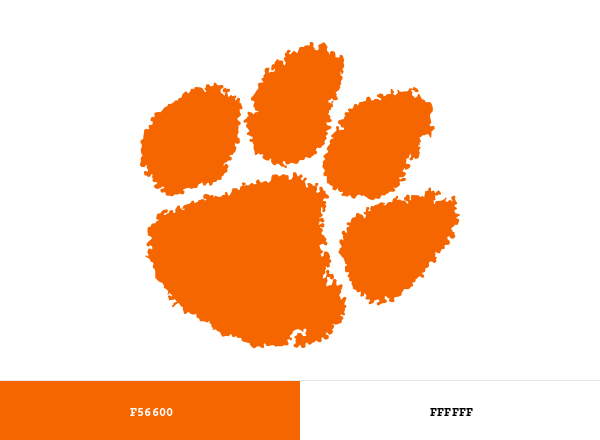 Clemson Tigers Brand & Logo Color Palette