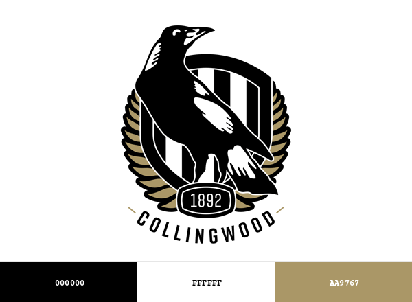Collingwood Football Club Brand & Logo Color Palette