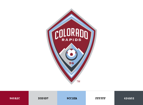 Colorado Rapids Brand & Logo Color Palette