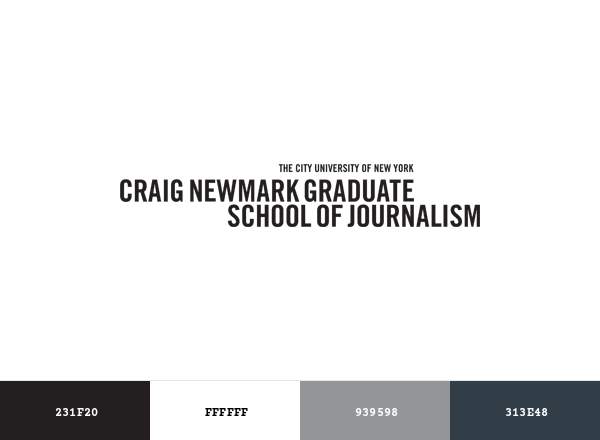 CUNY Graduate School of Journalism Brand & Logo Color Palette