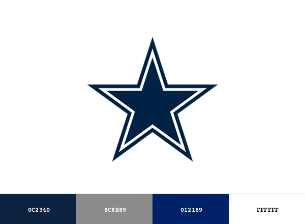 Dallas Cowboys Brand & Logo Color Palette