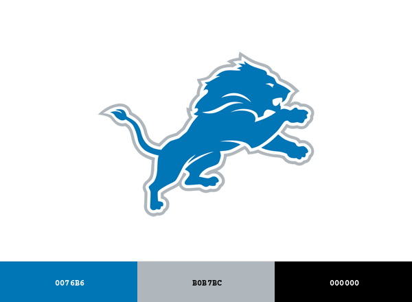 Detroit Lions Brand Color Codes