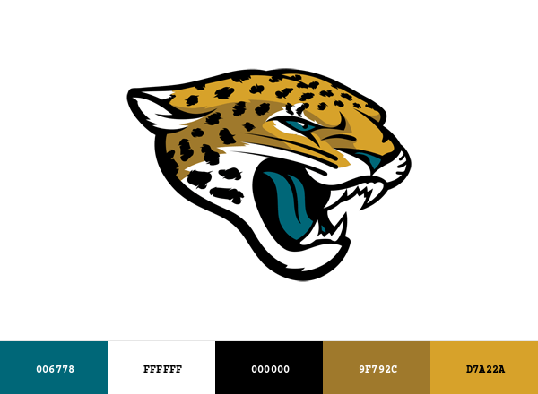 Jacksonville Jaguars Brand & Logo Color Palette
