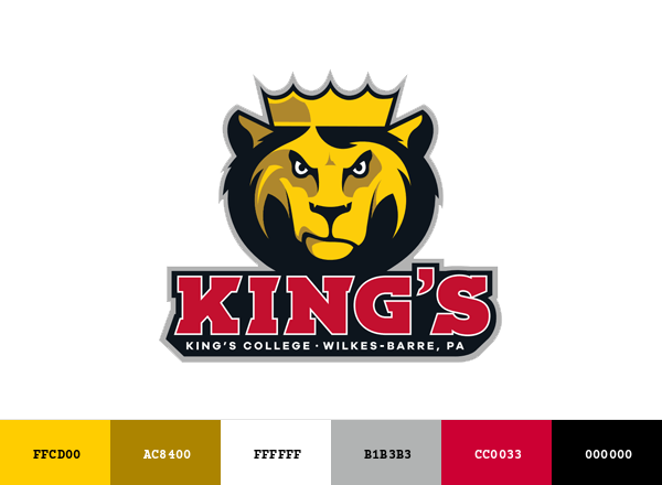King’s College Monarchs Brand & Logo Color Palette