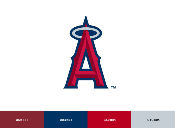 Los Angeles Angels Brand & Logo Color Palette