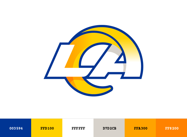Los Angeles Rams Brand & Logo Color Palette