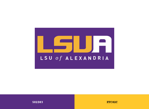 Louisiana State University at Alexandria (LSUA) Brand & Logo Color Palette
