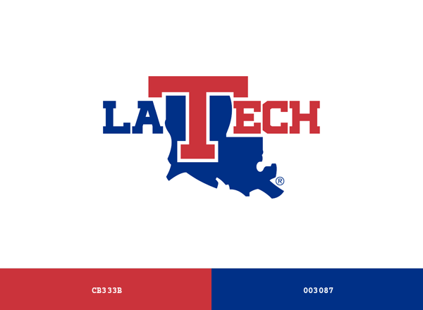 Louisiana Tech Bulldogs and Lady Techsters Brand & Logo Color Palette