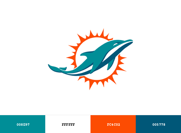 Miami Dolphins Brand & Logo Color Palette
