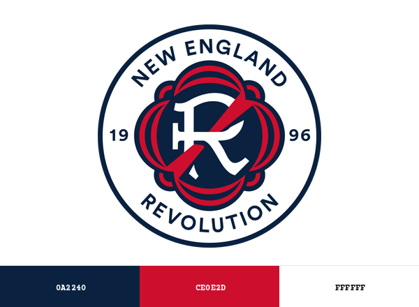 New England Revolution Brand & Logo Color Palette