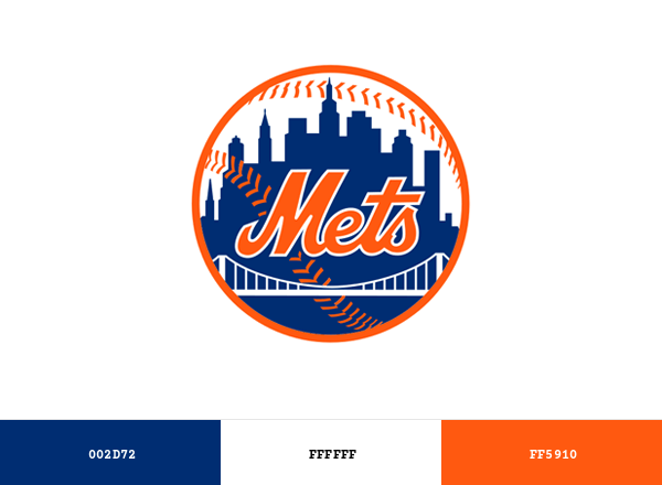New York Mets Brand & Logo Color Palette