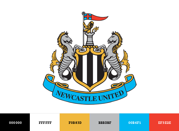 Newcastle United F.C. Brand & Logo Color Palette