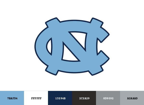 North Carolina Tar Heels Brand & Logo Color Palette
