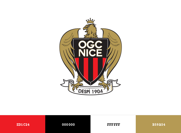 OGC Nice Brand & Logo Color Palette