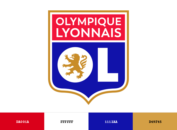 Olympique Lyonnais Brand & Logo Color Palette