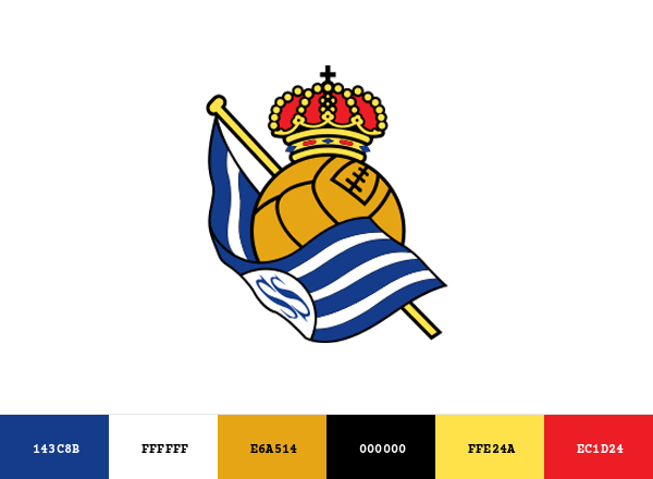 Real Sociedad Brand & Logo Color Palette