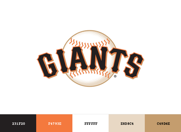 San Francisco Giants Brand & Logo Color Palette