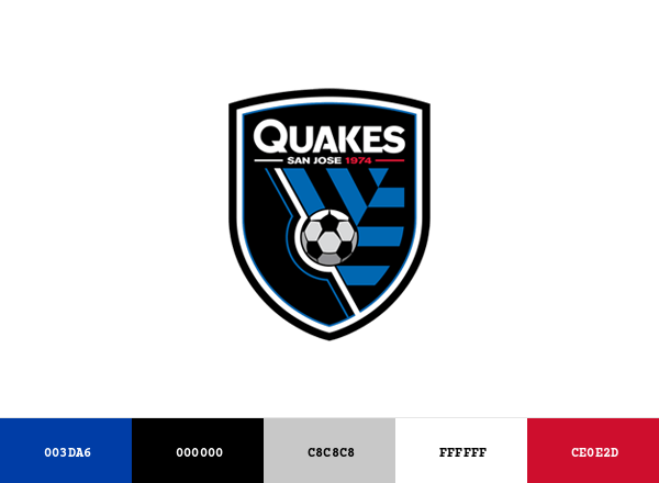 San Jose Earthquakes Brand & Logo Color Palette