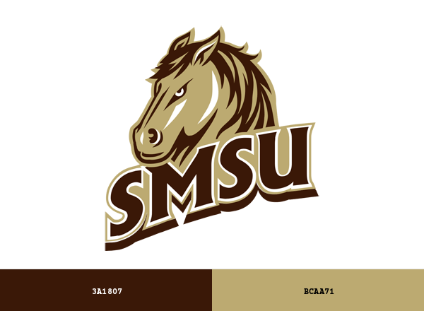 SMSU Mustangs Brand & Logo Color Palette