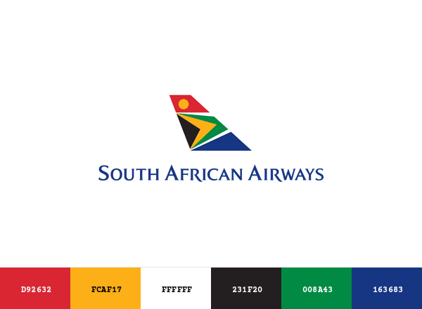 South African Airways Brand & Logo Color Palette