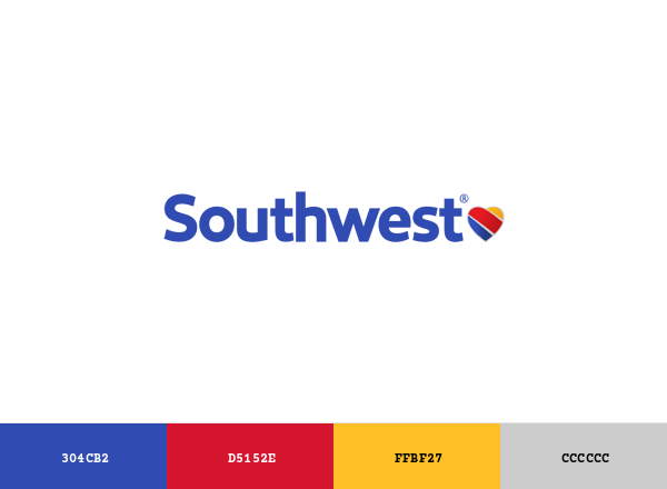 Southwest Airlines Brand & Logo Color Palette