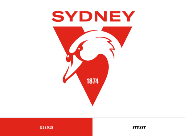 Sydney Swans Brand & Logo Color Palette