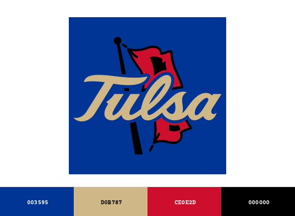 Tulsa Golden Hurricane Brand & Logo Color Palette