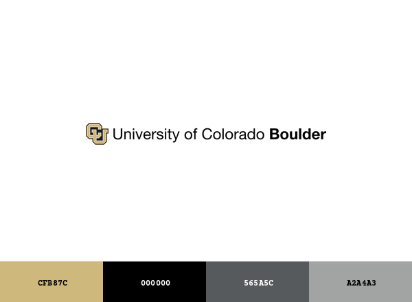 University of Colorado Boulder Brand & Logo Color Palette