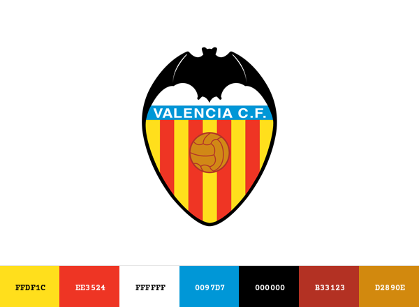 Valencia CF Brand & Logo Color Palette