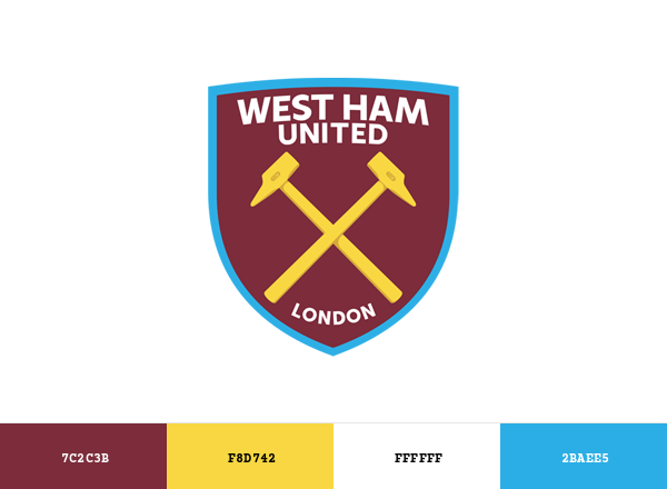 West Ham United F.C. Brand & Logo Color Palette