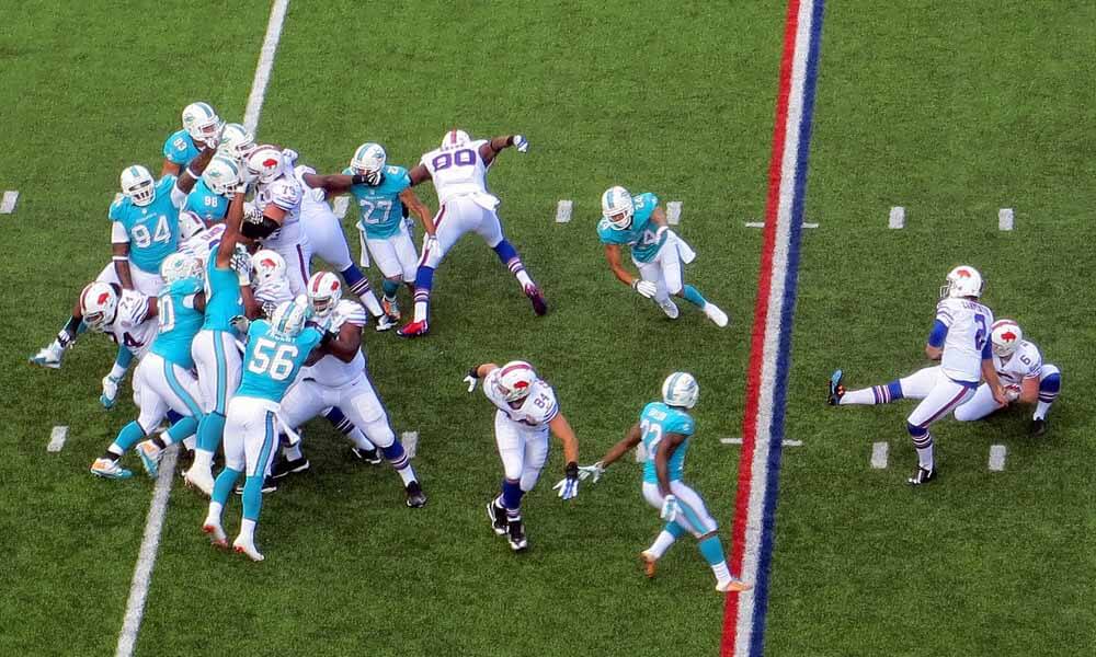 Amrican football: Buffalo Bills against Miami Dolphins