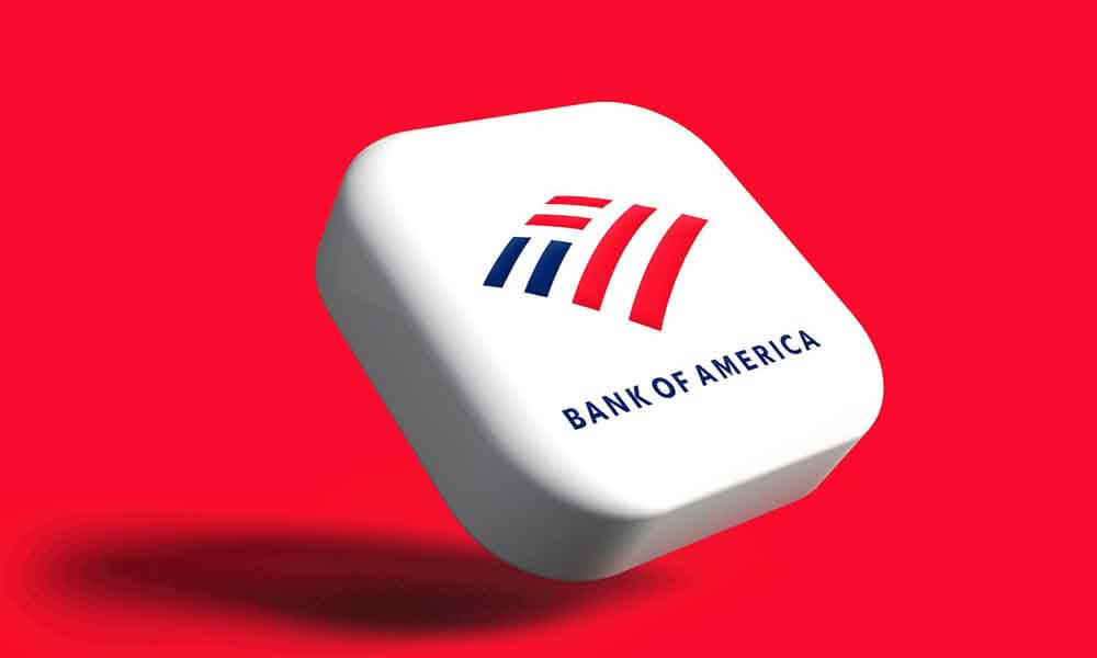 Bank of America icon in 3D