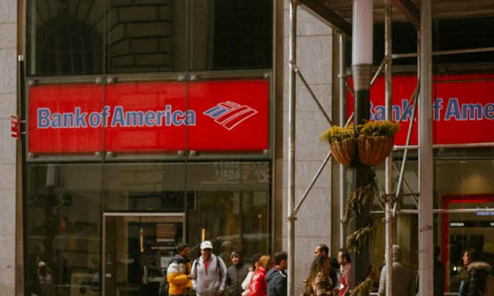 Bank of America sign in front of building