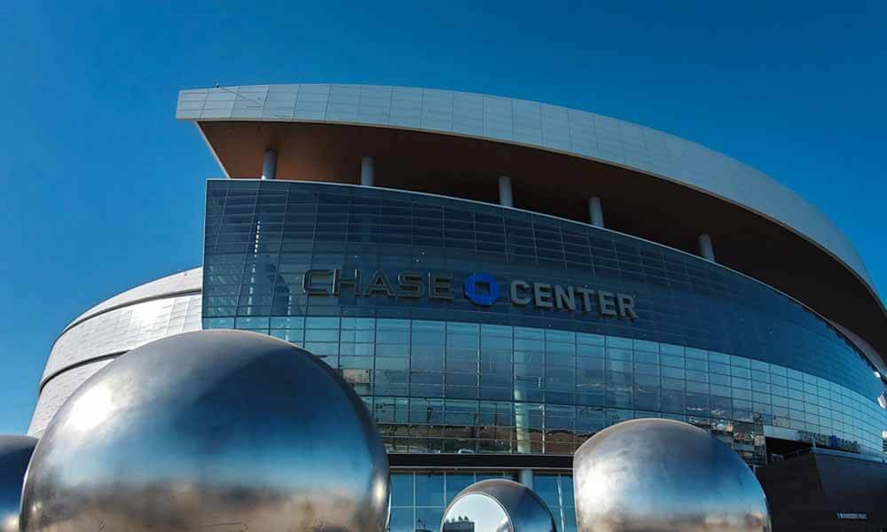 Chase logo at the Chase Center