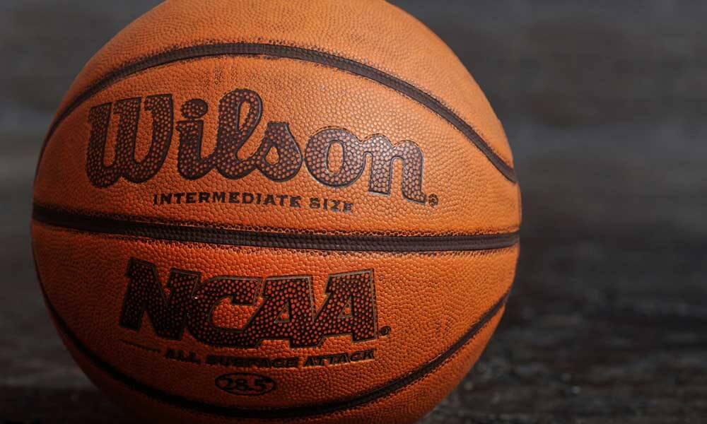 Closeup of a Wilson basketball