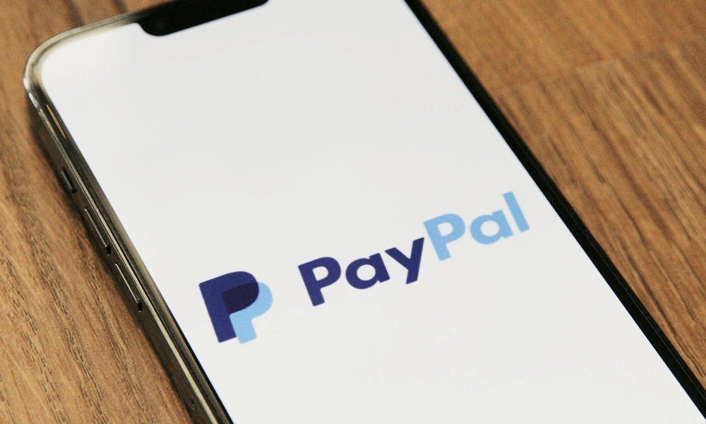 Paypal app loading on a mobile phone