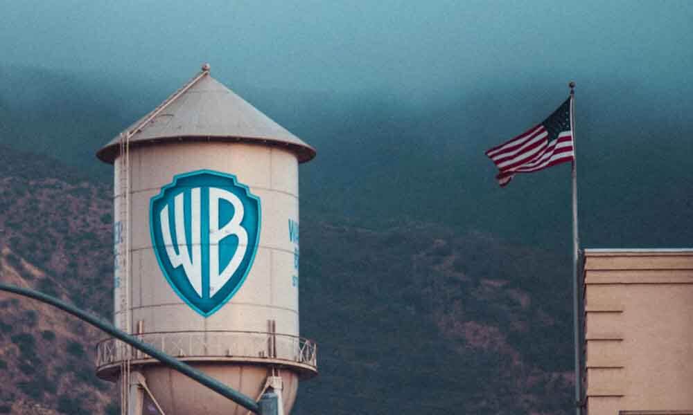 Warner Bros logo on a water tank
